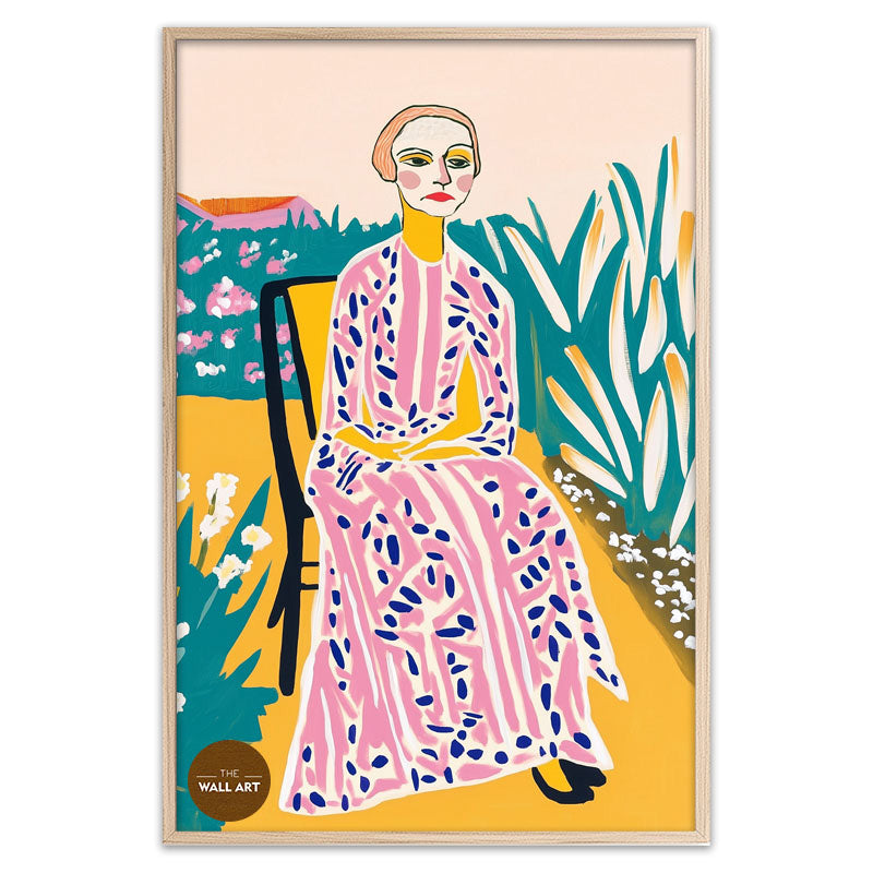 OLD LADY IN GARDEN I