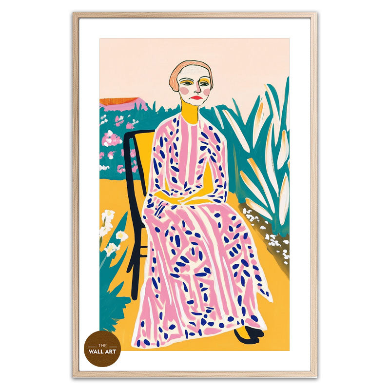 OLD LADY IN GARDEN I