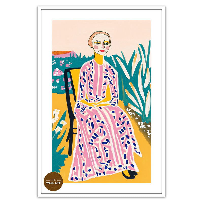 OLD LADY IN GARDEN I