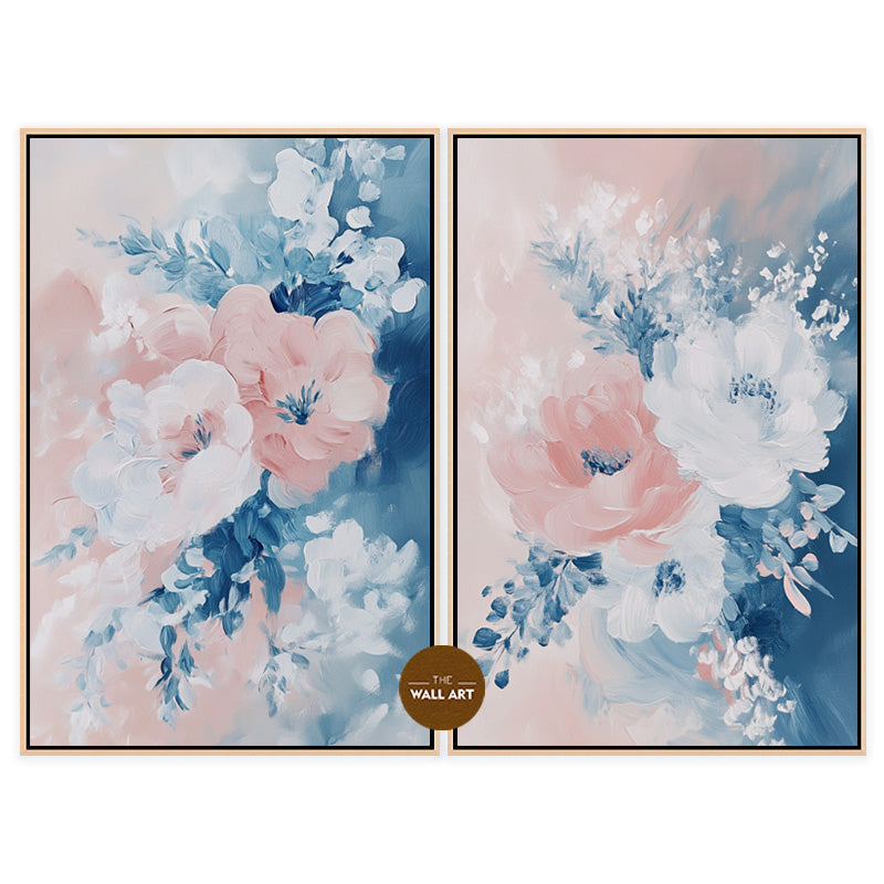 PASTEL SHADE FLOWERS II_SETOF2_