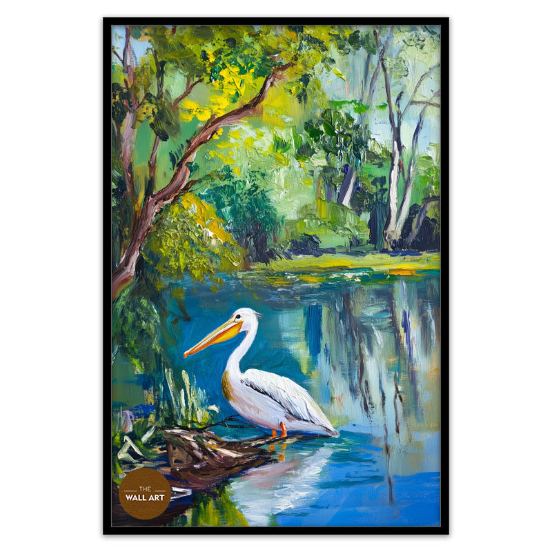 PELICAN IN FOREST