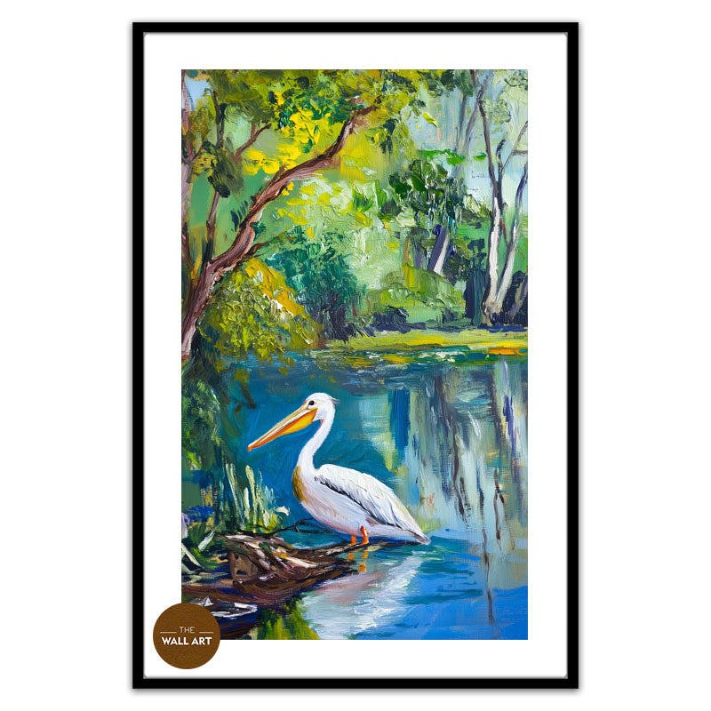 PELICAN IN FOREST