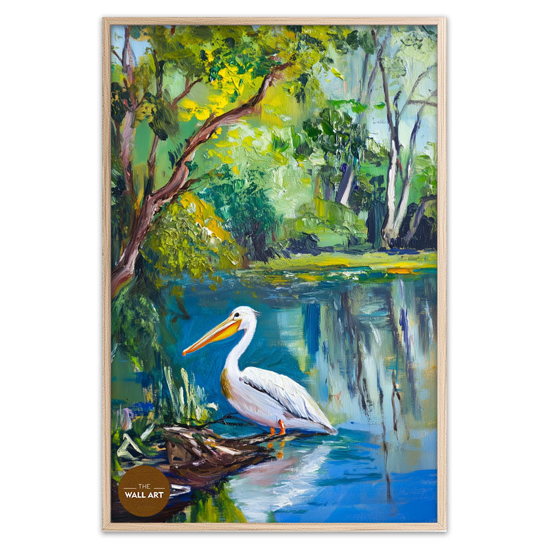 PELICAN IN FOREST