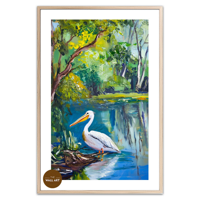 PELICAN IN FOREST