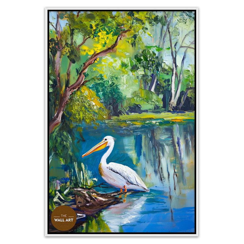 PELICAN IN FOREST