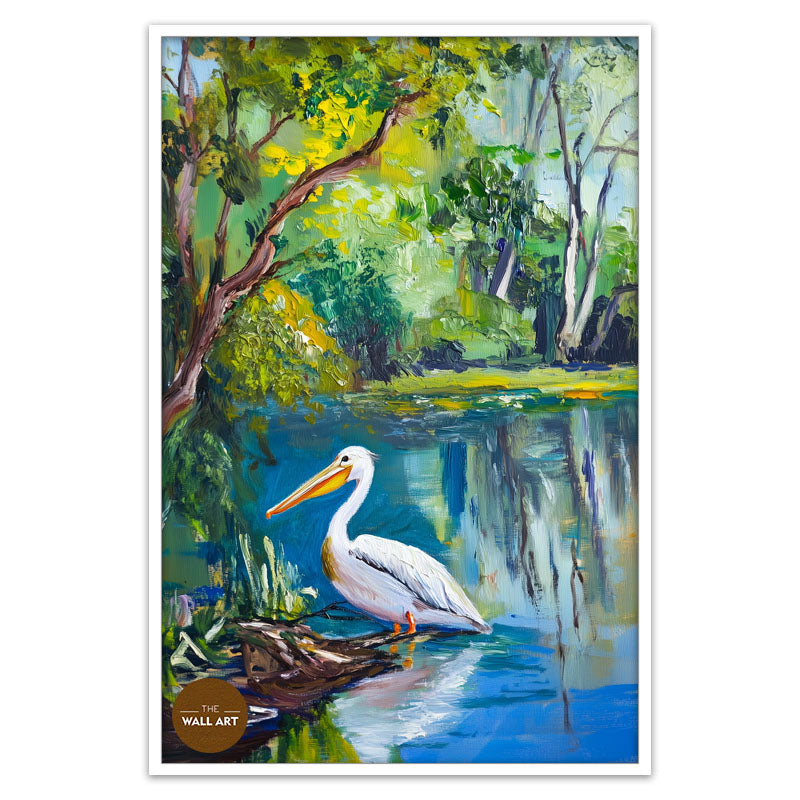 PELICAN IN FOREST