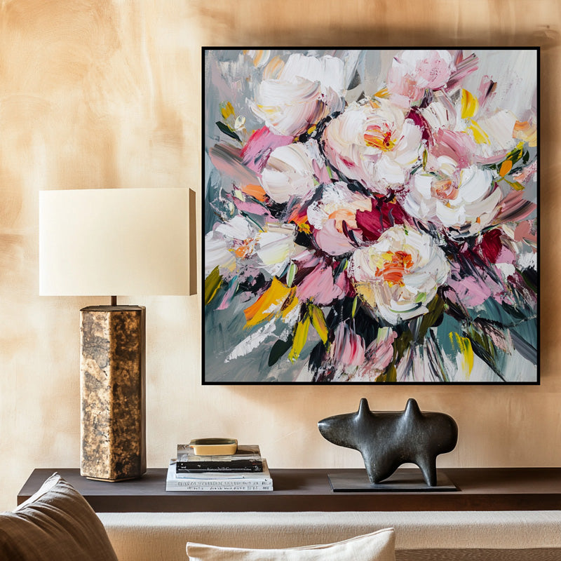 PEONIES IN PINKY SHADE I