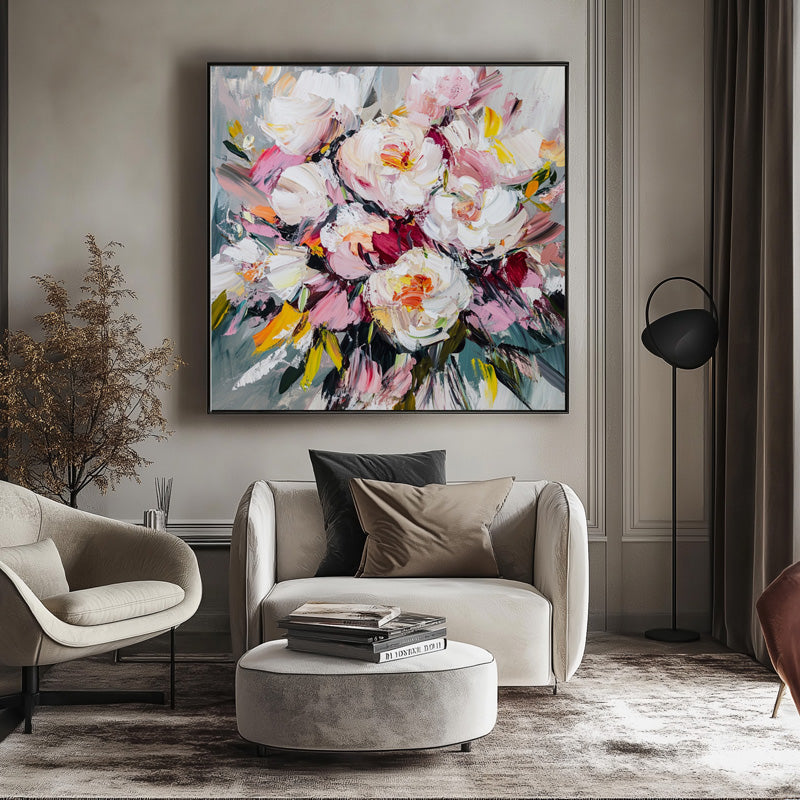 PEONIES IN PINKY SHADE I