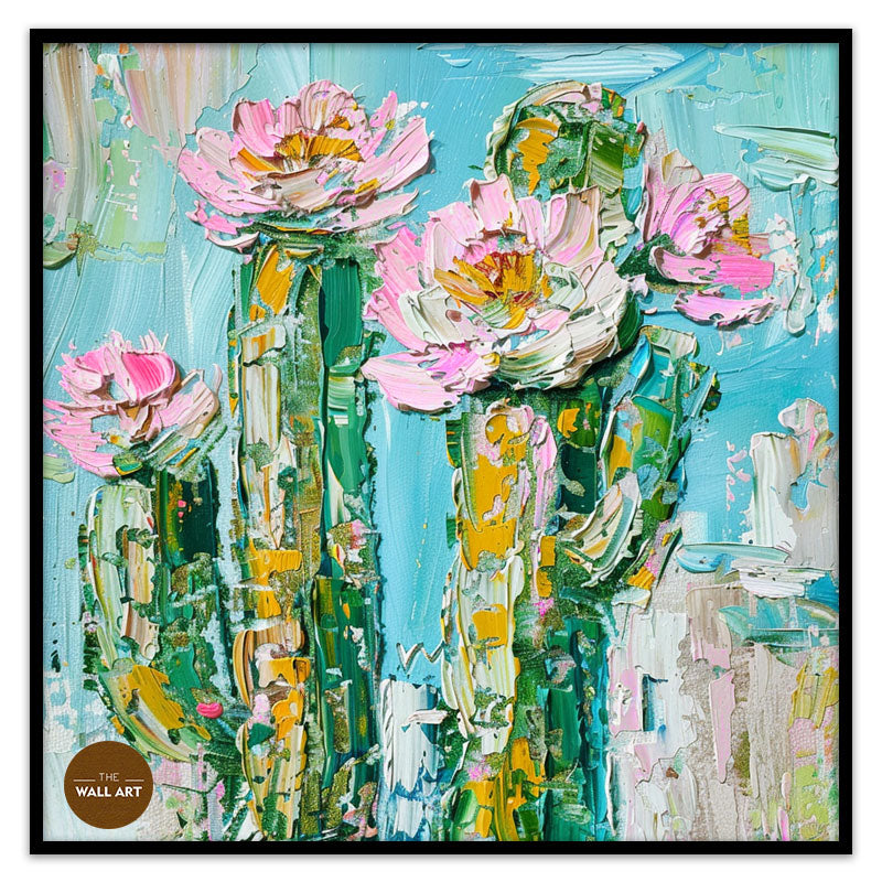 PINK CACTUS FLOWERS I