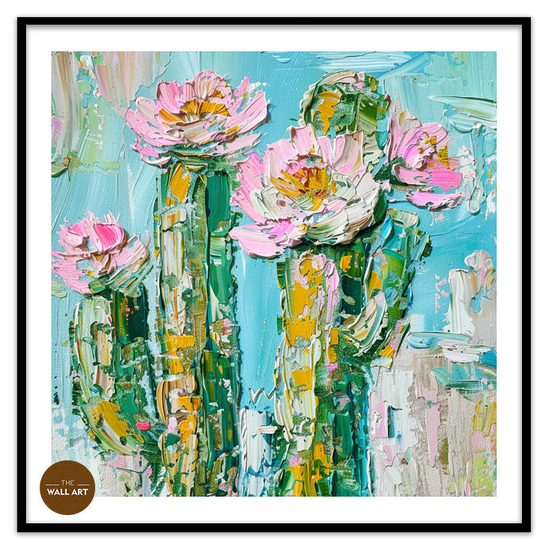 PINK CACTUS FLOWERS I