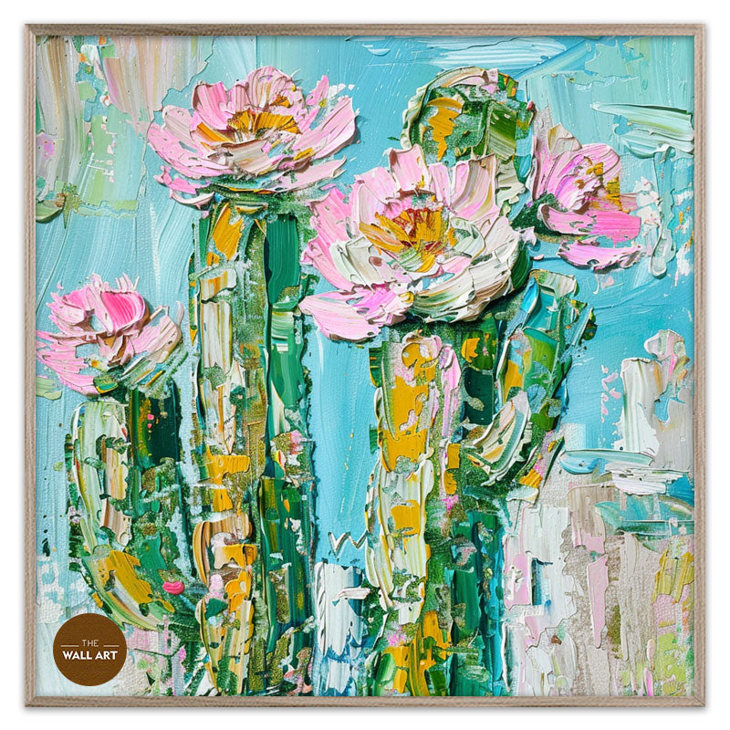 PINK CACTUS FLOWERS I
