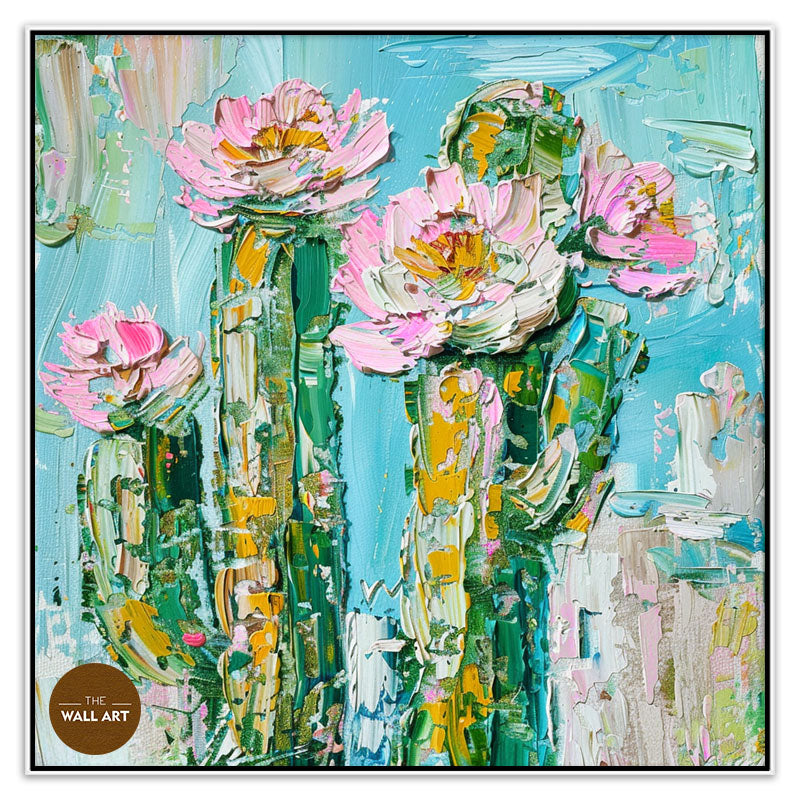 PINK CACTUS FLOWERS I
