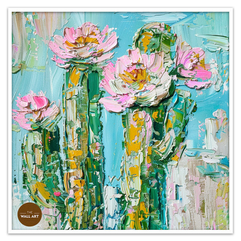 PINK CACTUS FLOWERS I
