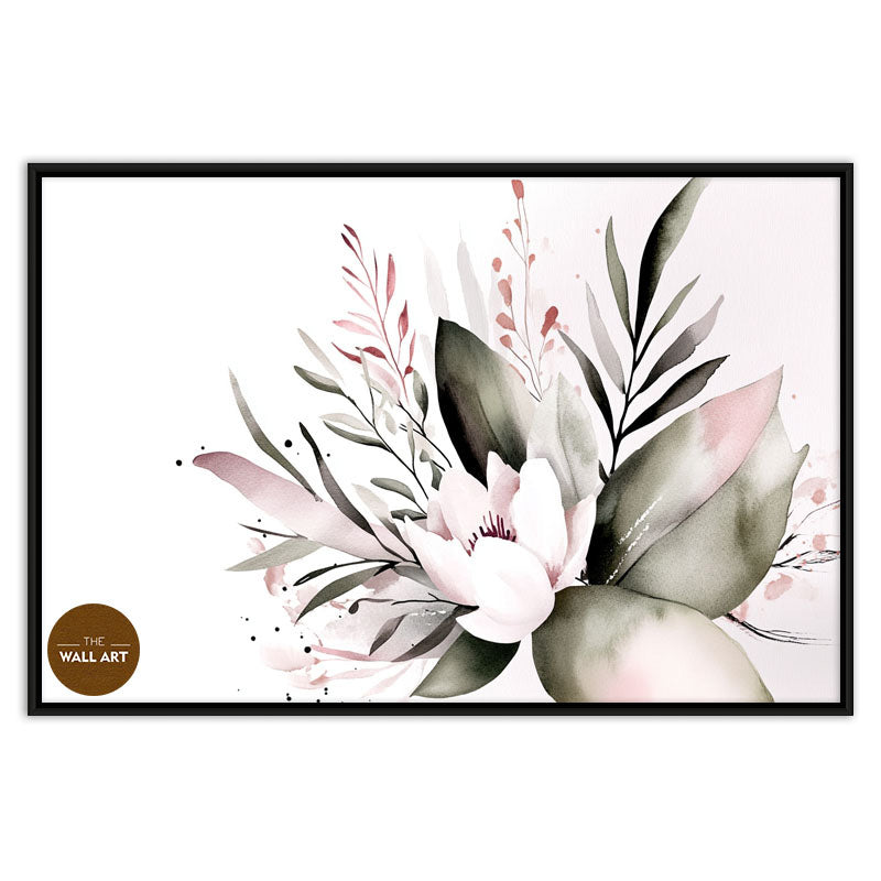 PINK SHADE WHITE FLOWERS