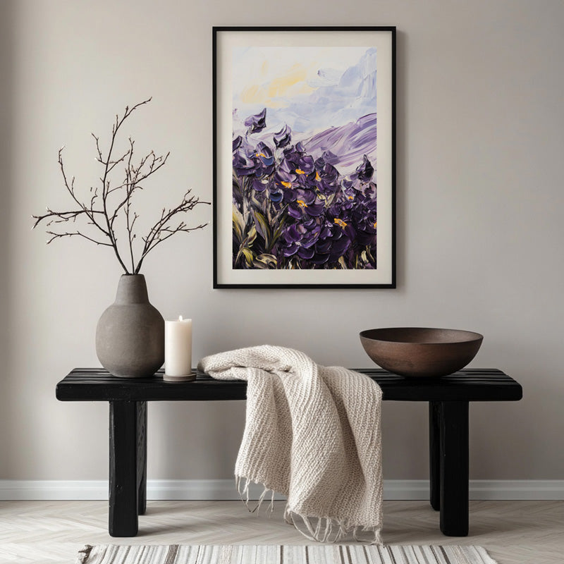 PURPLE IRISES I