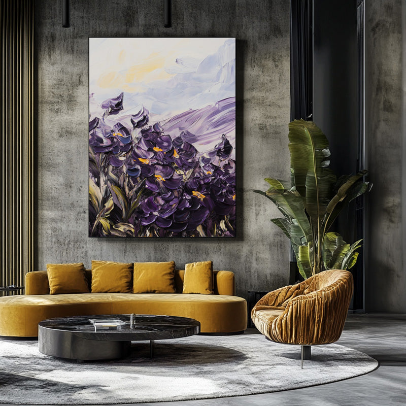 PURPLE IRISES I