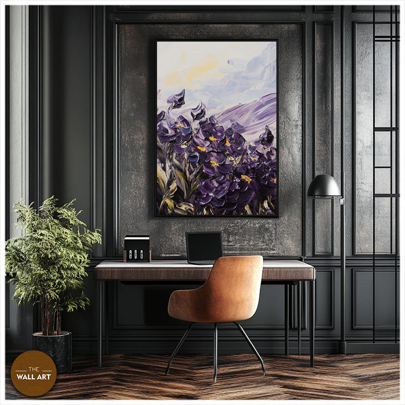PURPLE IRISES I