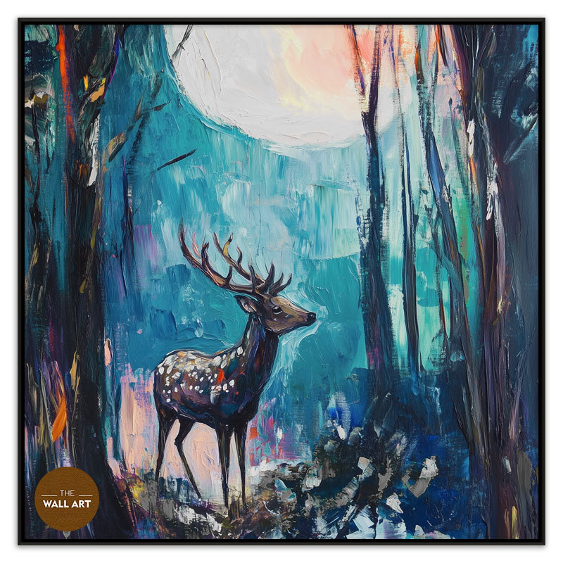 RAINDEER IN MOON NIGHT