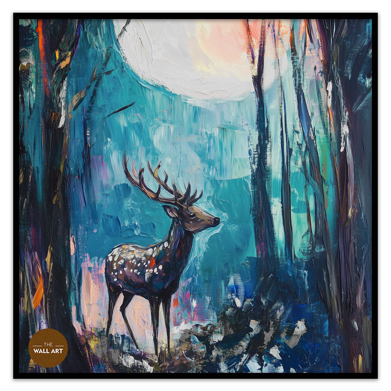 RAINDEER IN MOON NIGHT