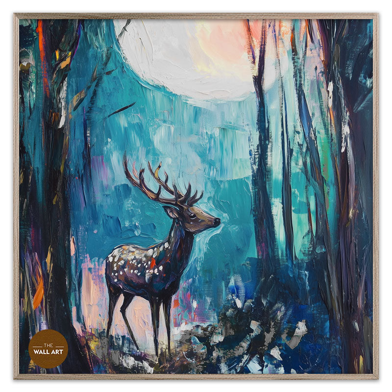 RAINDEER IN MOON NIGHT