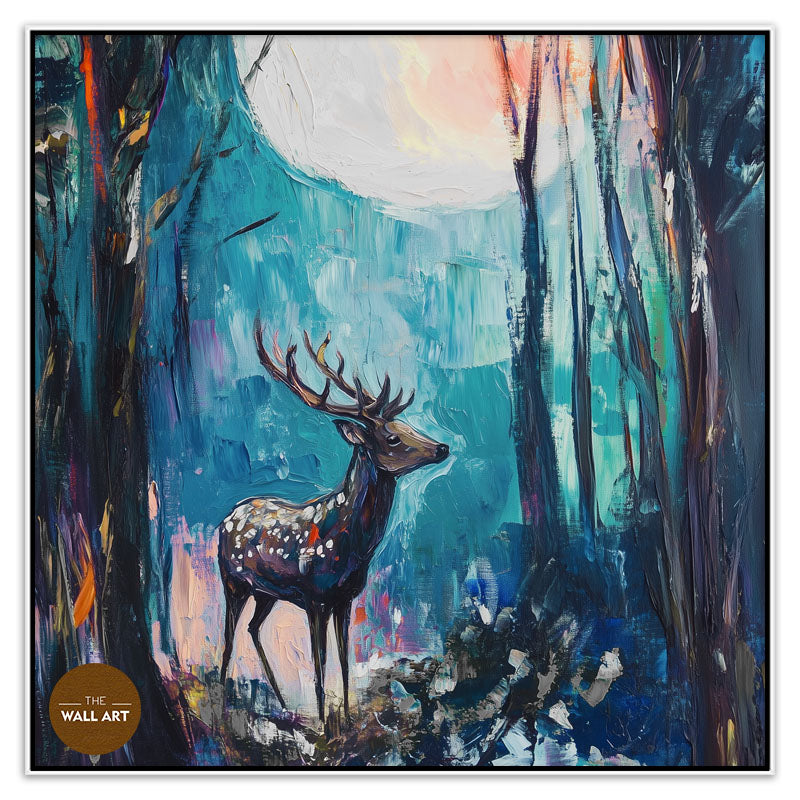 RAINDEER IN MOON NIGHT
