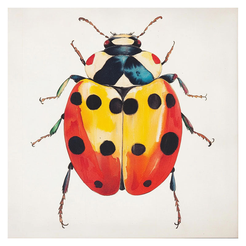 RED AND YELLOW LADY BUG