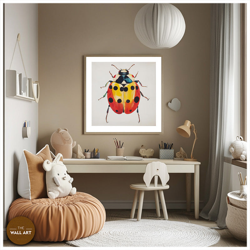 RED AND YELLOW LADY BUG