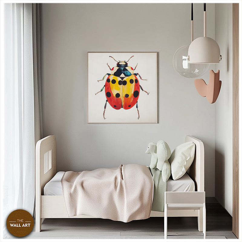 RED AND YELLOW LADY BUG