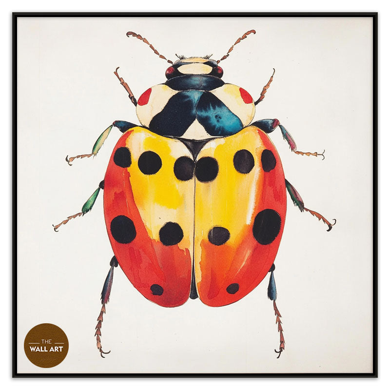 RED AND YELLOW LADY BUG