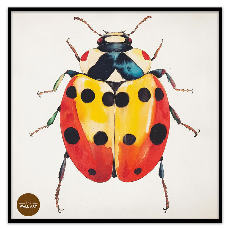 RED AND YELLOW LADY BUG