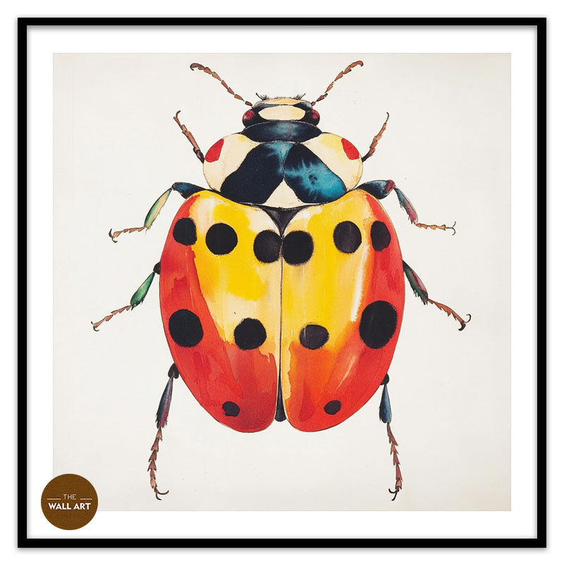 RED AND YELLOW LADY BUG