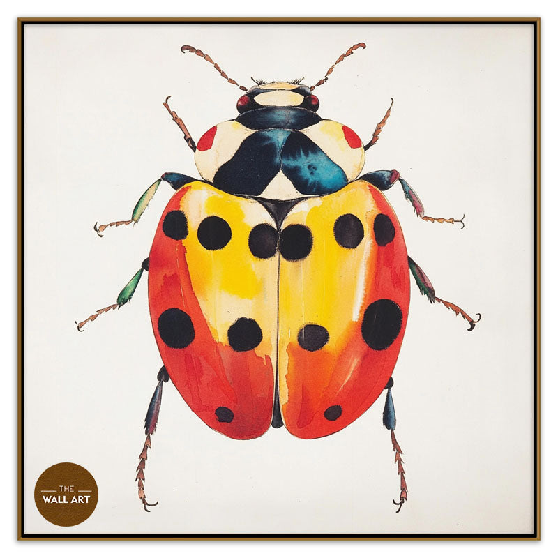 RED AND YELLOW LADY BUG
