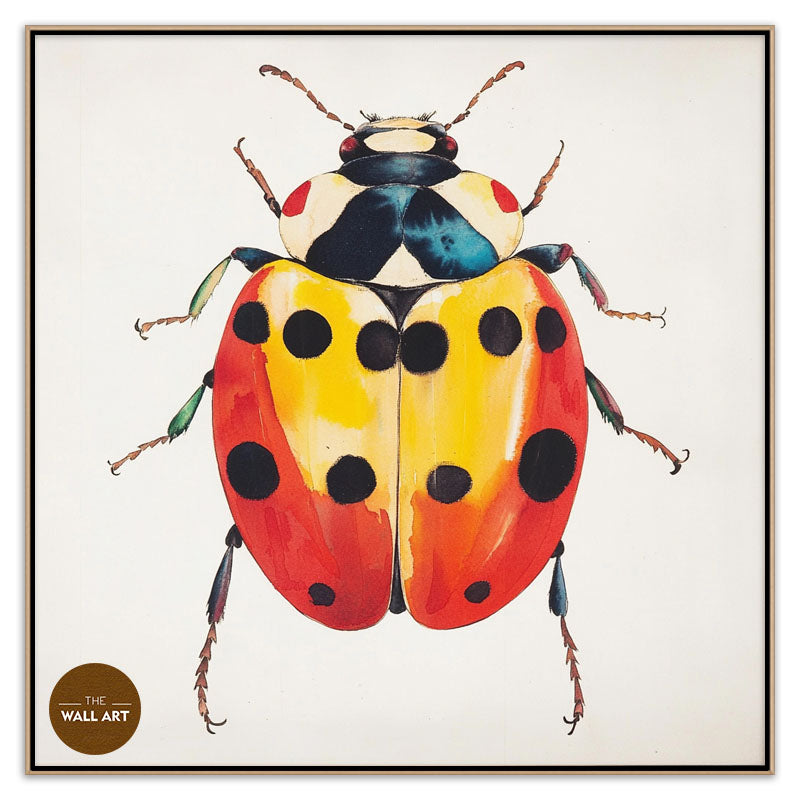 RED AND YELLOW LADY BUG