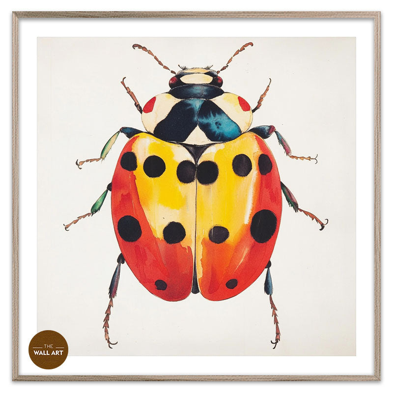 RED AND YELLOW LADY BUG