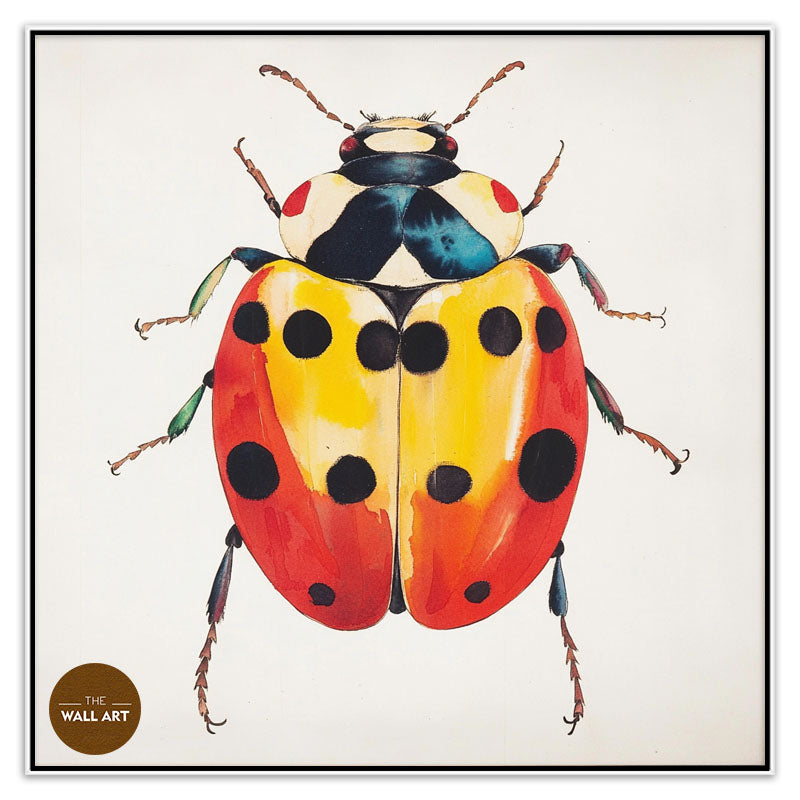 RED AND YELLOW LADY BUG