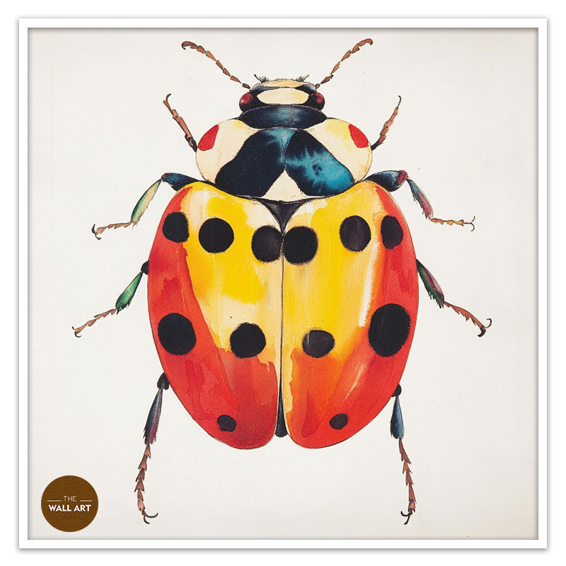 RED AND YELLOW LADY BUG