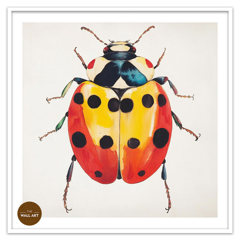 RED AND YELLOW LADY BUG
