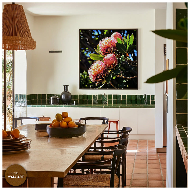 RED PROTEA FLOWERS