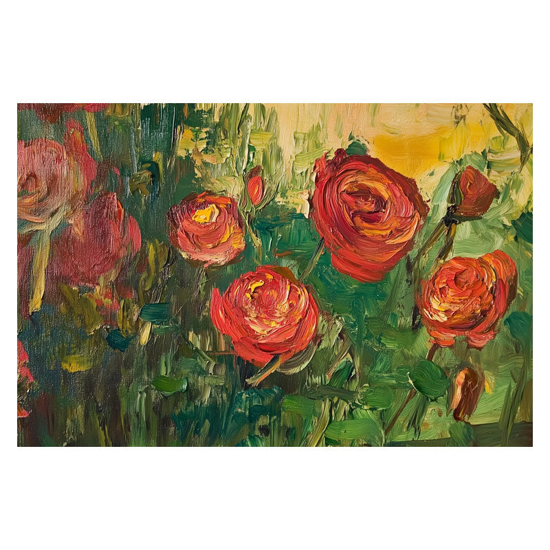RED ROSES IN GREEN SHADE