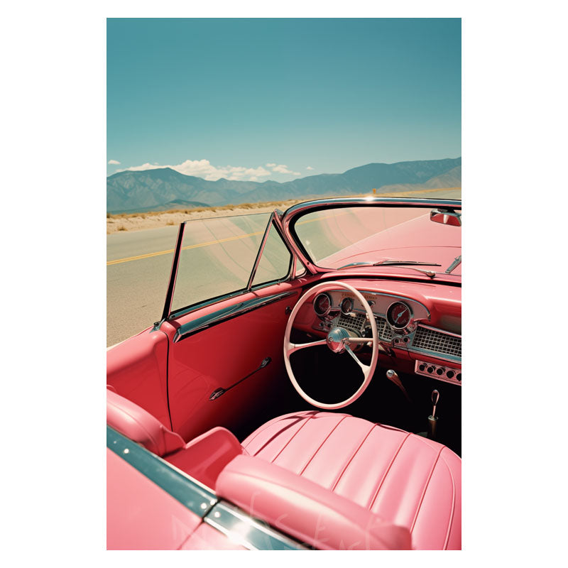 RETRO PINK CAR