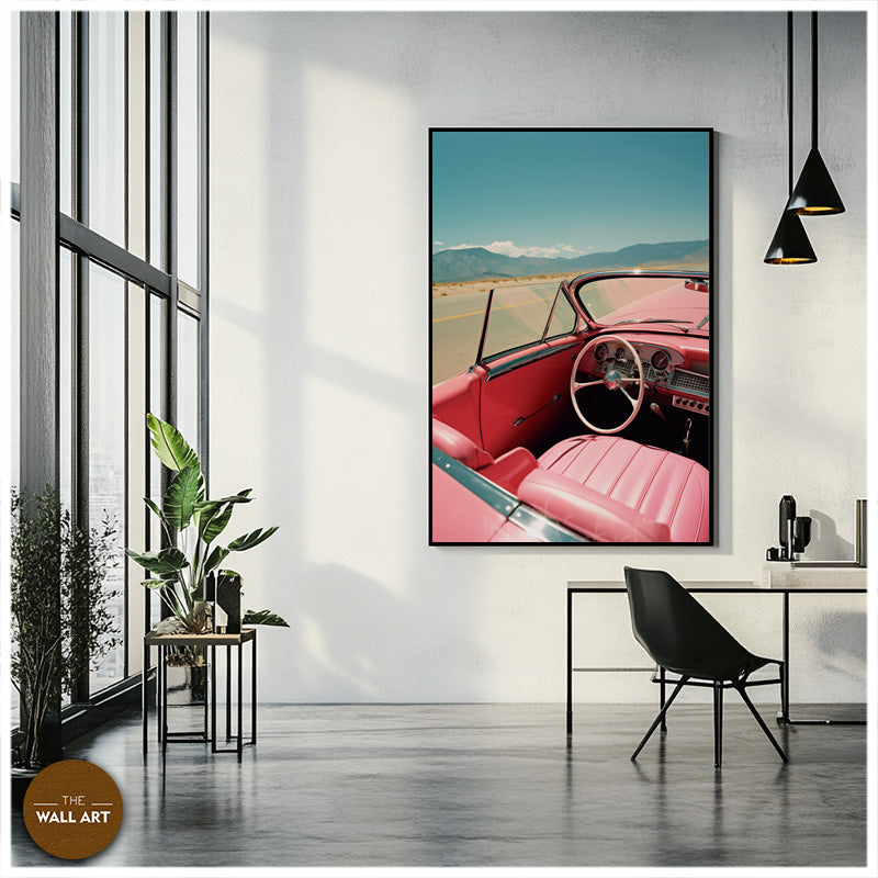 RETRO PINK CAR