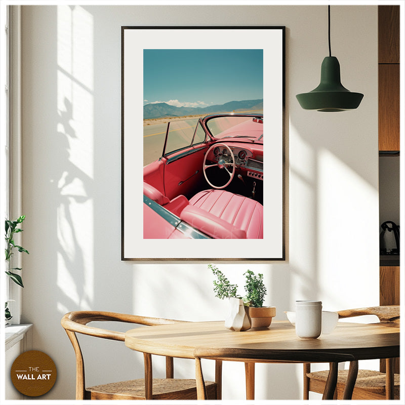RETRO PINK CAR