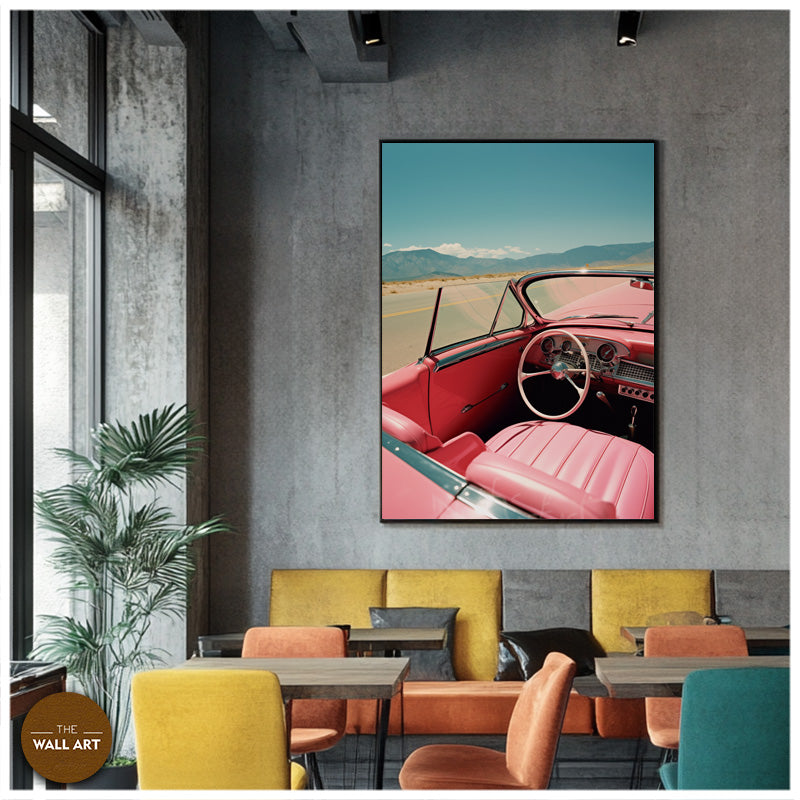 RETRO PINK CAR