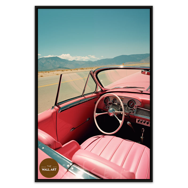 RETRO PINK CAR