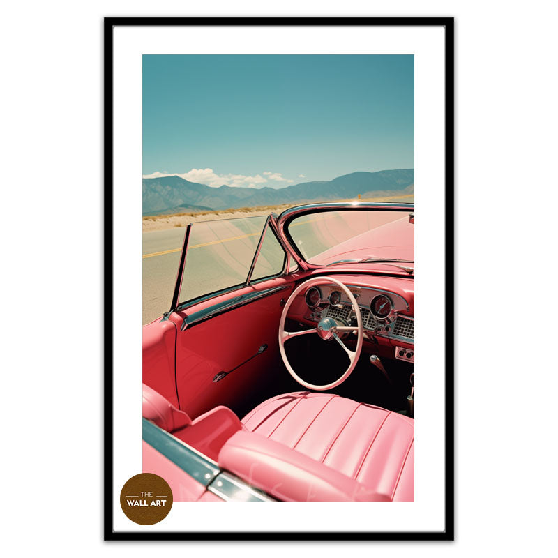 RETRO PINK CAR