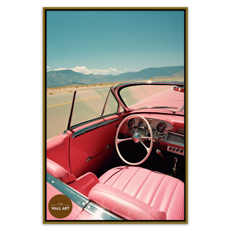 RETRO PINK CAR