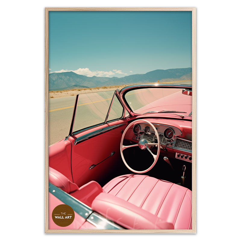 RETRO PINK CAR