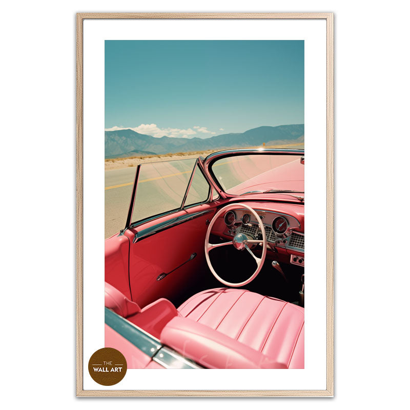 RETRO PINK CAR
