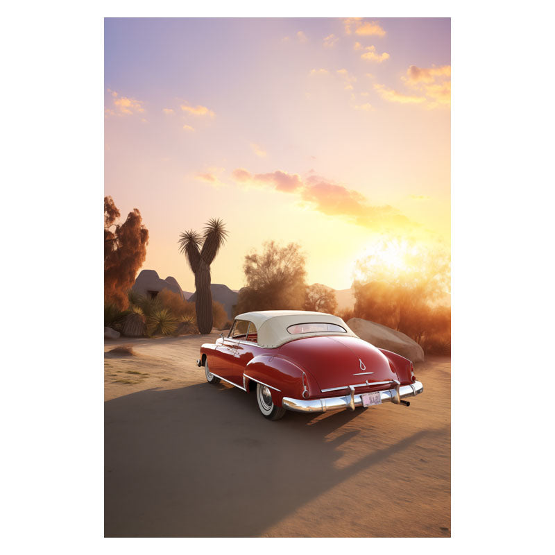 RETRO RED CAR I