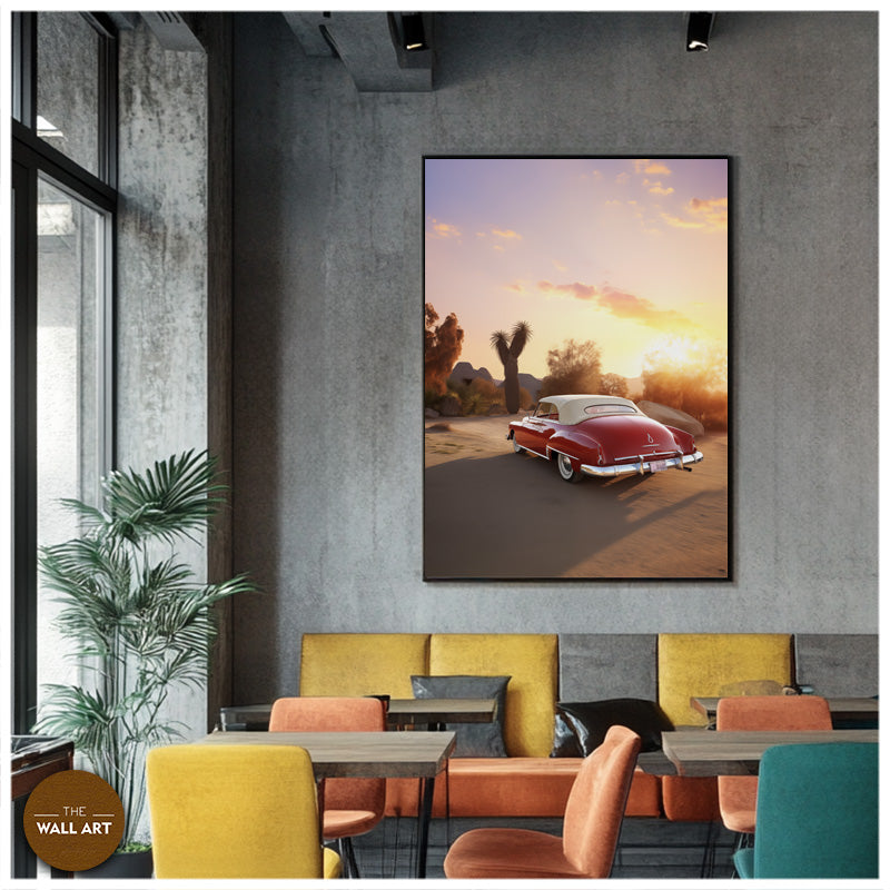 RETRO RED CAR I